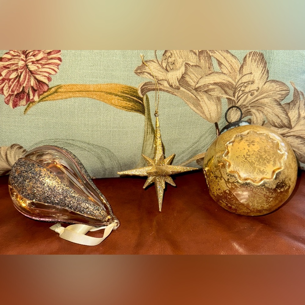 Lot of 3 Vintage Pottery Barn Ornaments